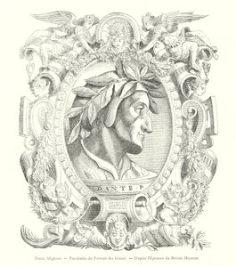 Dante Alighieri, Fac-simile of the Portrait by Giunti, after the Proof in the British Museum by Italian School