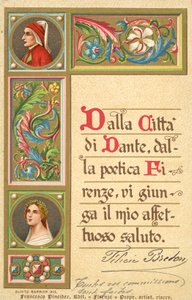 Dante, Beatrice, Divine Comedy by Italian School