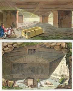 Discovery of Etruscan Tombs, c.1820 by Italian School
