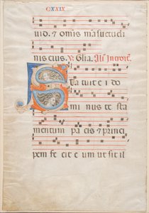 Double Leaf from a Gradual by Italian School