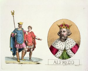 Edward the Confessor and King Alfred, plate 7 from The History of the Nations
