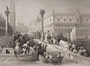 Embarkation of the Doge, Venice by Italian School