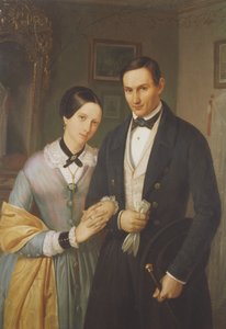 Engaged couple, Malnate by Italian School