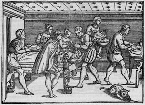 Engraving of 1574 in Della Cirurgia (On surgery) by Giovanni Andrea dalla Croce Italian surgeon. by Italian School