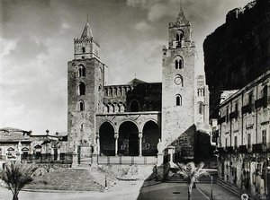 Exterior of the Duomo, begun in 1131 by King Roger II of Sicily