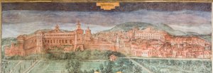 Fiorano Modenese, Spezzano Castle, Hall of the Views: View of Sassuolo