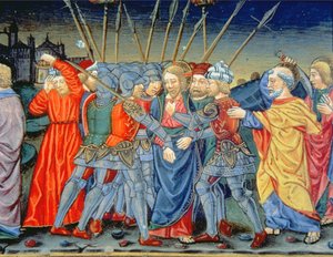 Simon Peter Defends Christ and Wounds a Soldier with a Sword by Italian School