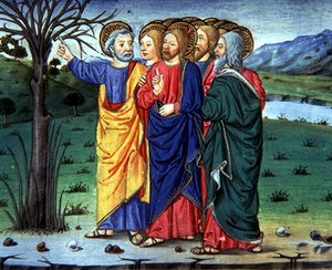 Peter Points Out to Christ a Dried Up Tree