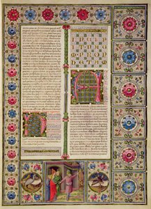 Opening to the Book of the Prophet Naum, from the Borso d