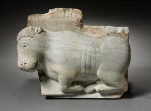 Fragment of a Capital with the Ox of Saint Luke by Italian School