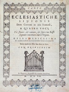 Frontispiece of musical score of Concerto 5 in 