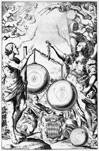 Frontispiece to Almagestum Novum by Giovanni Battista Riccioli, published in 1651 by Italian School