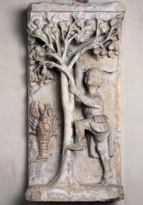 Fruit picking, allegory of month of June or October