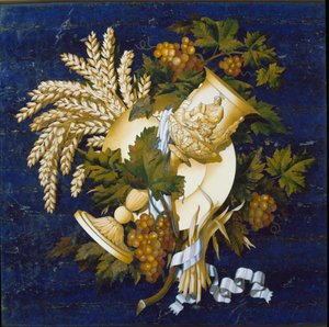 Inlaid marble by Italian School