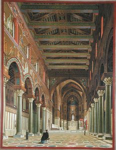 Interior of the Duomo di Monreale, Sicily