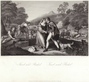Jacob and Rachel by Italian School