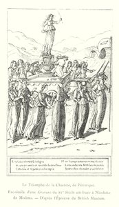 The Triumph of Chastity by Petrarch (engraving) by Italian School