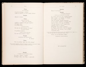 Libretto of Tosca by Giacomo Puccini, Edition Ricordi, Italy