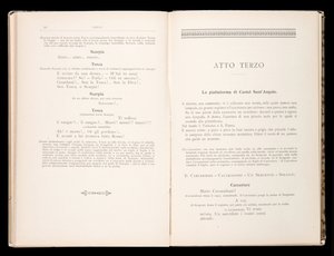 Libretto of Tosca by Giacomo Puccini, Edition Ricordi, Italy by Italian School