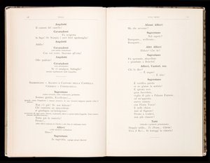 Libretto della Tosca by Giacomo Puccini, Edition Ricordi, Italy