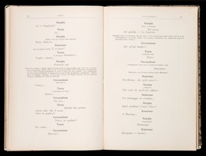 Libretto della Tosca by Giacomo Puccini, Edition Ricordi, Italy