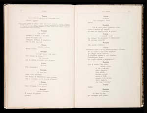 Libretto of Tosca by Giacomo Puccini, Edition Ricordi, Italy by Italian School