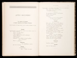 Libretto of Tosca by Giacomo Puccini, Edition Ricordi, Italy by Italian School
