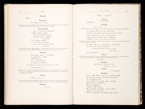 Libretto of Tosca by Giacomo Puccini, Edition Ricordi, Italy