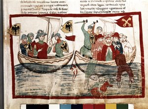 Louis IX with his Crusaders
