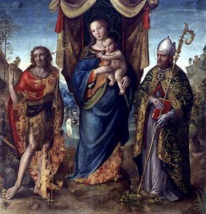 Madonna and Child with saints by Italian School