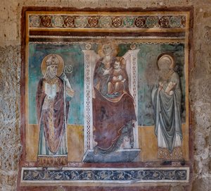 Madonna enthroned with the Saints Augustine and Severus, Oratory of the Crucifix, last quarter of the XIII century