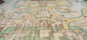 Majolica floor tiles