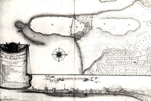 Map of the Fortress at Modon, Morea by Italian School