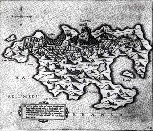 Map of the Island of Zante, a Venetian Stronghold Against the Turks by Italian School