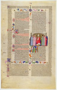 Leaf with miniature from Gratian
