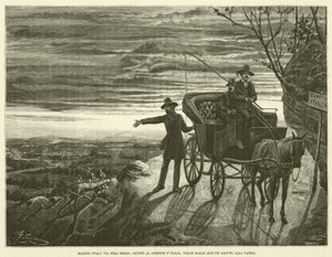 Mazzini on the Way to Exile, Reaching the Border of Italy, He Salutes the Homeland from the Alps by Italian School