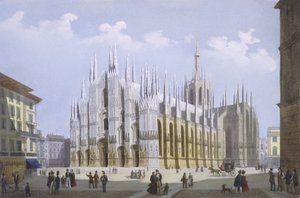 Milan Cathedral from Views of Milan and its Environs