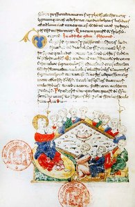 The Last Supper, from the Breviary of Monte Cassino by Italian School