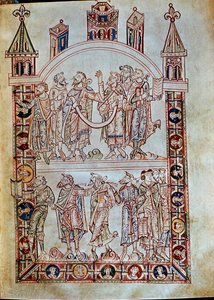 Disciples of St. Augustine, from De Civitate Dei by Italian School