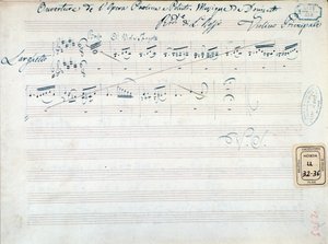 Musical Score for 
