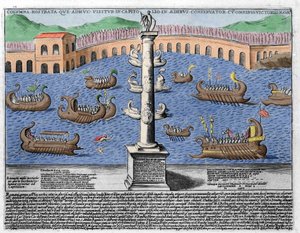 Naumachia by Italian School