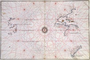 Nautical Chart of the Pacific Ocean and Central America by Italian School