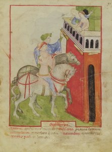 Horse Riding, from Tacuinum Sanitatis by Italian School