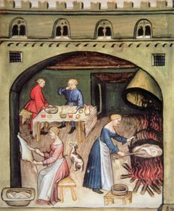 Domestic preparation, from Tacuinum Sanitatis