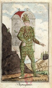 Papageno the bird-catcher, from The Magic Flute by Wolfgang Amadeus Mozart by Italian School