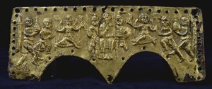 Plaque from the helmet of Agilulf