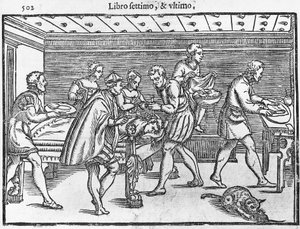 Plate depicting trepanning of skull by Italian School