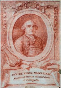 Portrait of Italian composer Davide Perez by Italian School