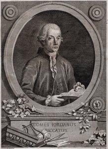 Portrait of Giordano Riccati, physicist, mathematician and music theorist by Italian School