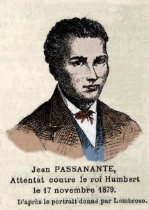 Portrait of Giovanni Passannante who carried out the attack on King Umberto I in Naples in 1878 by Italian School